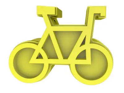 A6666 Bicycle Pendant 3D Model 3D print model