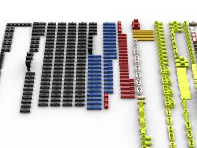 TwindBricks3D - 42138 Ford Mustang Shelby GT500 3D print model