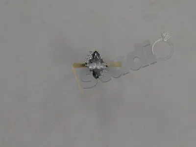 Marquise luxury ring design 3D print model