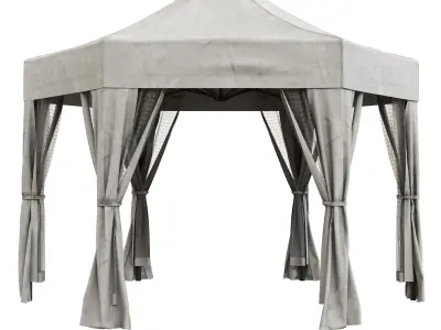 Horwood luxury hexagonal gazebo 3D model