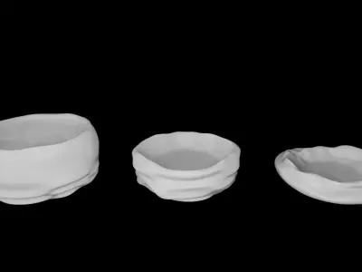 Melted Containers  3D print model