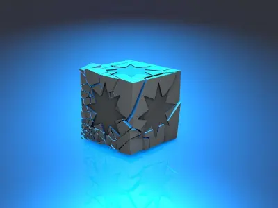 Old Magic cube Free 3D model