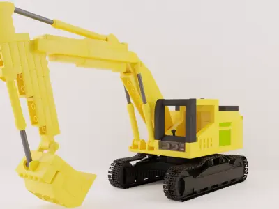 Excavator LEGO 3D model