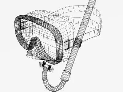 Scuba Mask 3D model