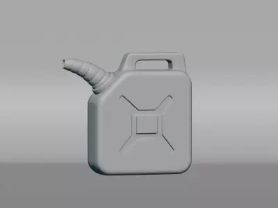 Fuel canister Low-poly 3D model