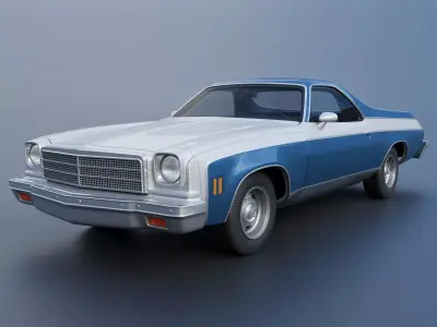 Chevrolet El Camino 1974 3D print model