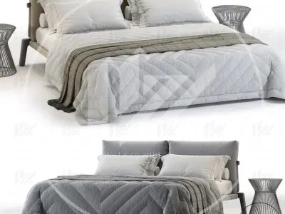 Bonaldo Kriss Bed No2 3D model