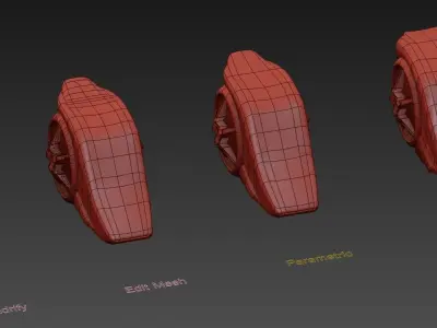 Solo Wheel Car - Low Poly Free low-poly 3D model