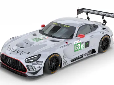 Mercedes AMG LMGT3 2025 Le Mans 3D Model 3D model