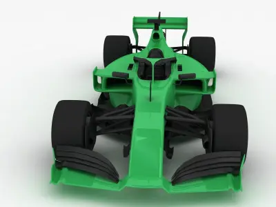 Formula 1 Season 2022 F1 Race Car green 3D model