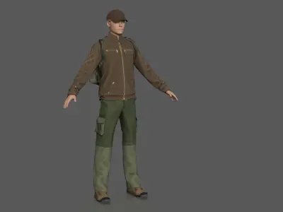 CASUAL CLOTHING PACK  Low-poly 3D model