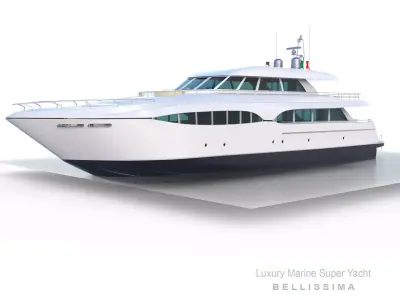 Super Yacht Bellissima 3D model