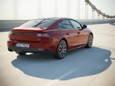 French luxury sedan 3D model