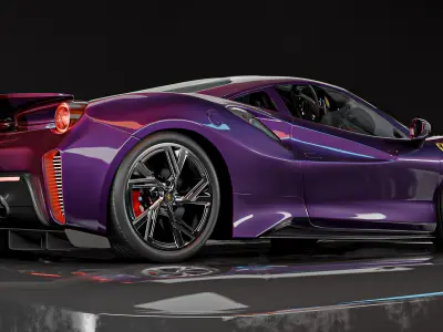 Ferrari 488 Pista 3D model