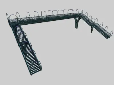 SCIFI-Pedestrian Bridge- Type-2 3D model