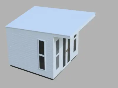 Garden House Low-poly 3D model purchase