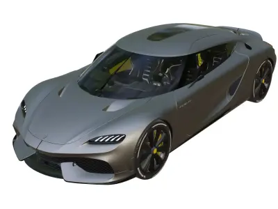 koenigsegg GEMERA Low-poly 3D model