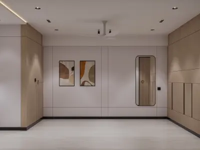 master  Bedroom 3D Model  Minimalist Interior Scene 3D model