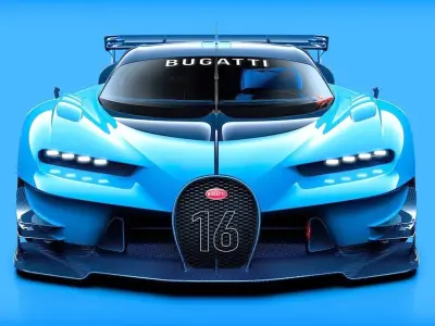  Bugatti Vision Gran Low-poly 3D model