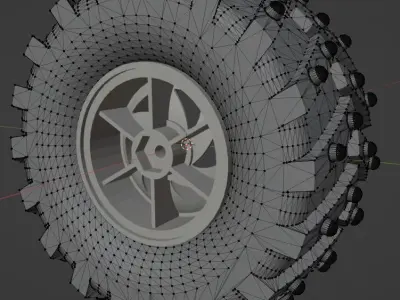 Wheel tire Dagu Wild Thumper 3D model