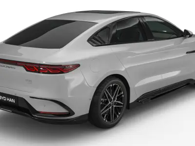 2025 BYD Han EV With Interior 3D model