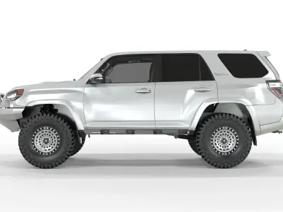 Toyota 4runner 2020 White Edition  3D model