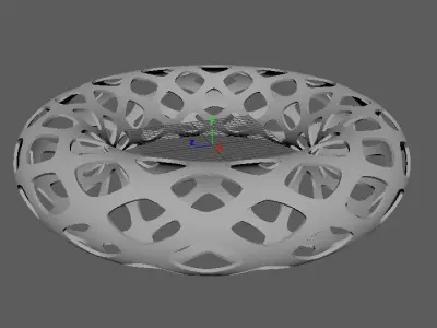 A Hollow out torus Free 3D model