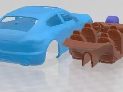 Porsche Panamera Turbo S 2014 Printable Car  3D print model