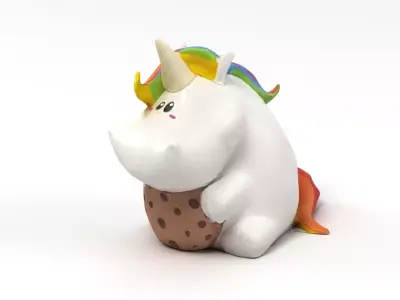 Unicorn Toy Model 3D model