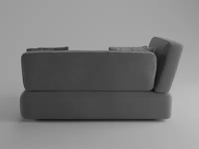 Model of Sofa for Interior Low-poly 3D model