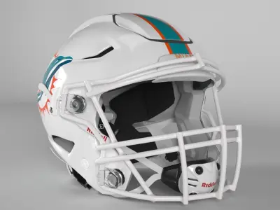 MIAMI DOLPHINS Helmet Football AFC EAST PBR updated 2025 3D model