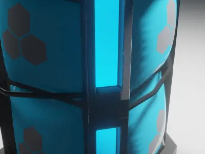 Sci-fi box Free low-poly 3D model purchase