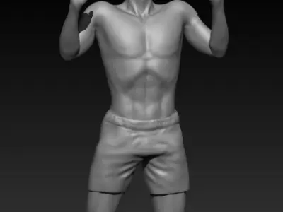 Pull Up Man 3D Print Split Model 3D print model