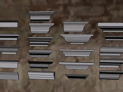 thrust gallery 21 types Free low-poly 3D model