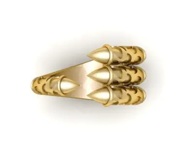 Hip Hop Dragon Punk Ring 3d Printable Model 3D print model