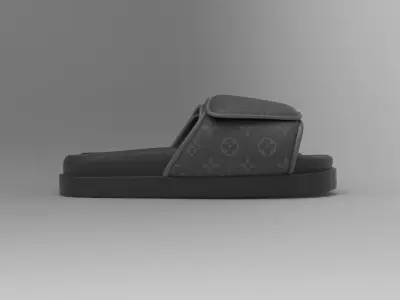 Louis Voitton Sandal Low-poly 3D model