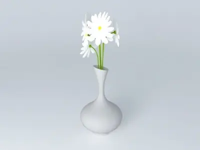 vase with flowers decoration Free 3D model purchase