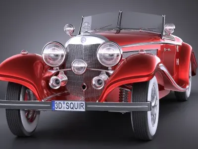 Mercedes 540K 1936 3D model