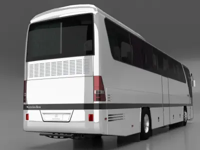 Bus Mercedes Benz O403 Low-poly 3D model