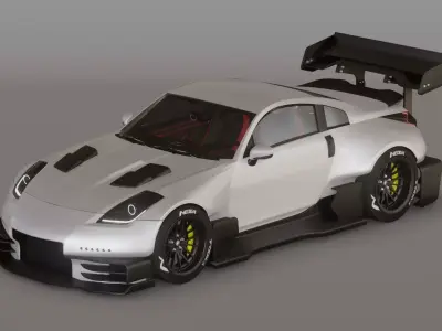 Nissan 350Z Hill Climb Wide Body Kit 3D model