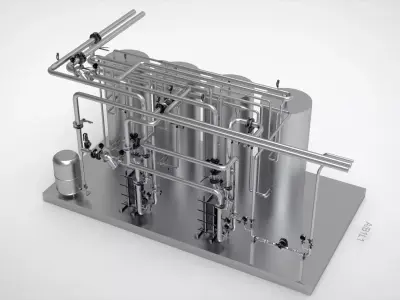 Industrial Boiler Room 3D model