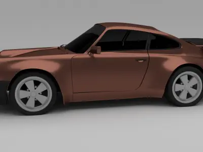 1975 Porsche 911 930  3D model