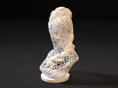 Bust girl 3D print model