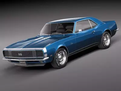 Chevrolet Camaro 1967 SS RS 3D model