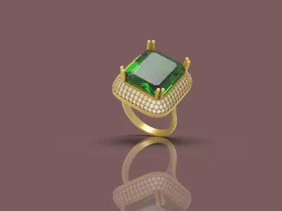 Unique Women Ring - 0038 3D print model