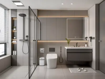 Bathroom 107 3D model