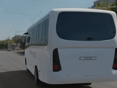 coach bus 3D model