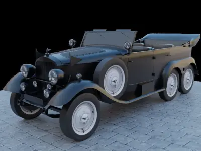 Mercedes G4 W31 Low-poly 3D model