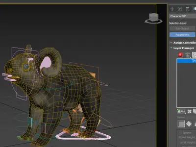 koala  rig  high-poly  textured 3D model