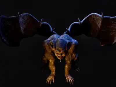 Gargoyle Low-poly 3D model